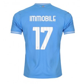 Lazio Ciro Immobile #17 Replika Hjemmebanetrøje 2023-24 Kortærmet